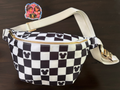 Black Mickey Checkered Waist Bag