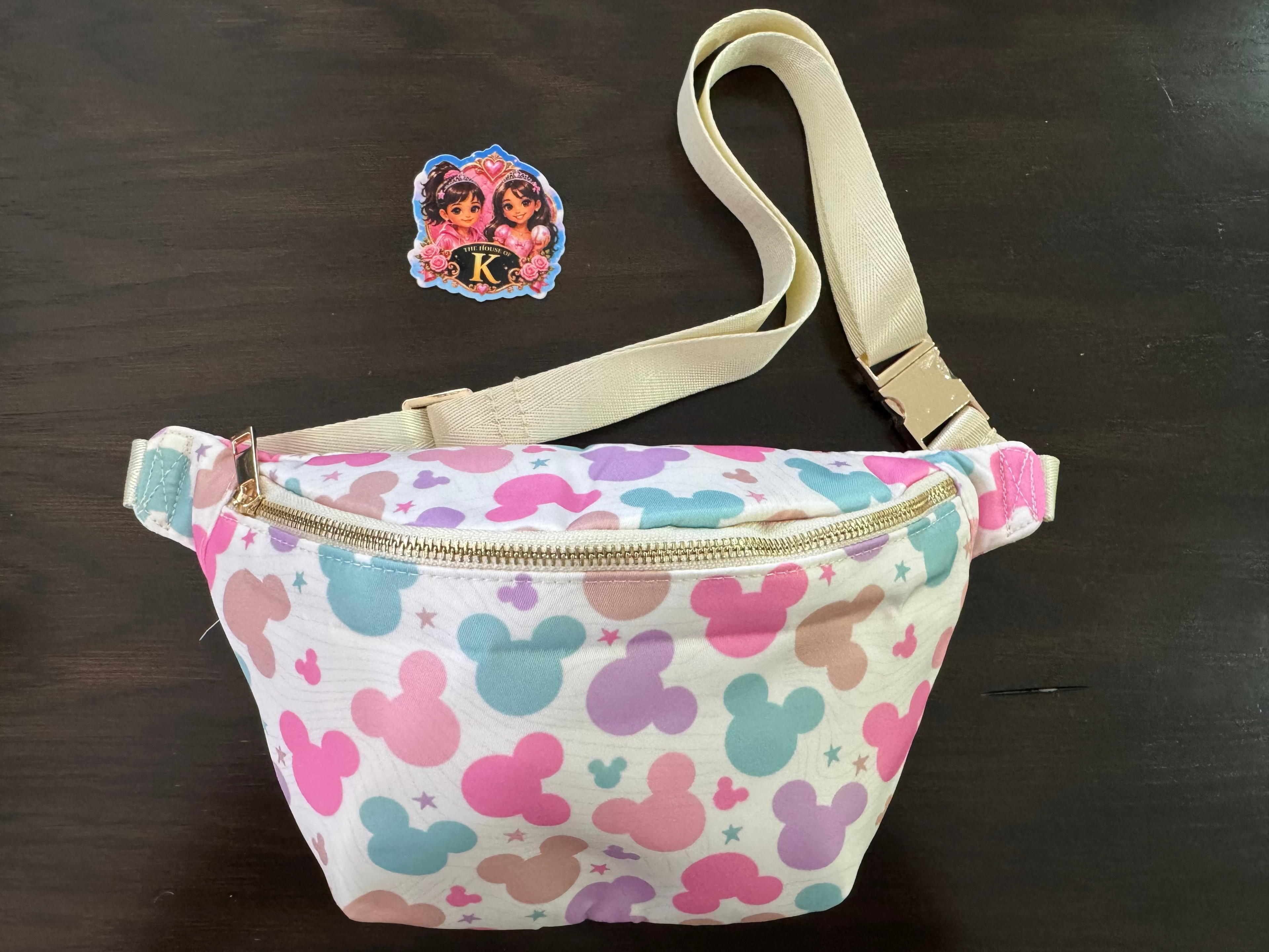 Pastel Mickey Heads Waist Bag