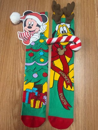 Xmas Mickey & Pluto Socks