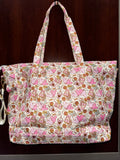 Large Snack Tote Bag Pink