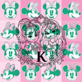 Minnie Green & Pink Checkered Sweater & Skirt Set